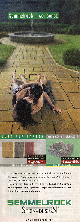 April 2004 - Werbung "Semmelrock wer sonst"