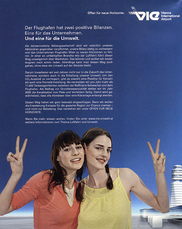 2000er Werbung "Offen für neue Horizonte VIA"