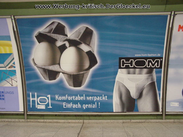 2001 - Werbung umgekehrt "HOM-Fashion"