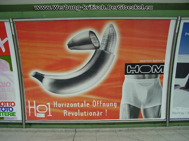 2001 - Werbung umgekehrt "HOM-Fashion"