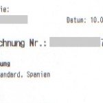 Faksimile einer Rechnung der Österreichischen Post für ein IAuslandspaket