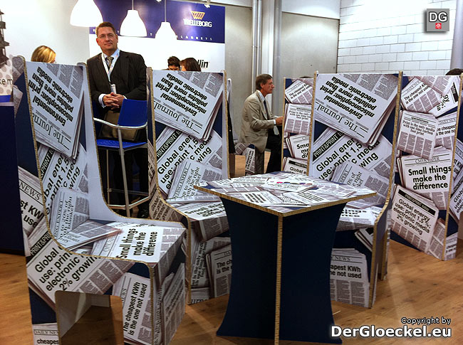 pfiffiger Messestand auf der IFRA-Expo-2011