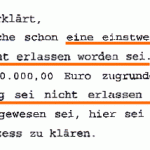Faksimile aus dem Protokoll Az: 4.O.880/06 Landgericht Passau