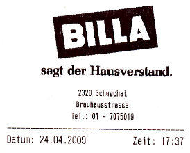 BILLA in Schwechat